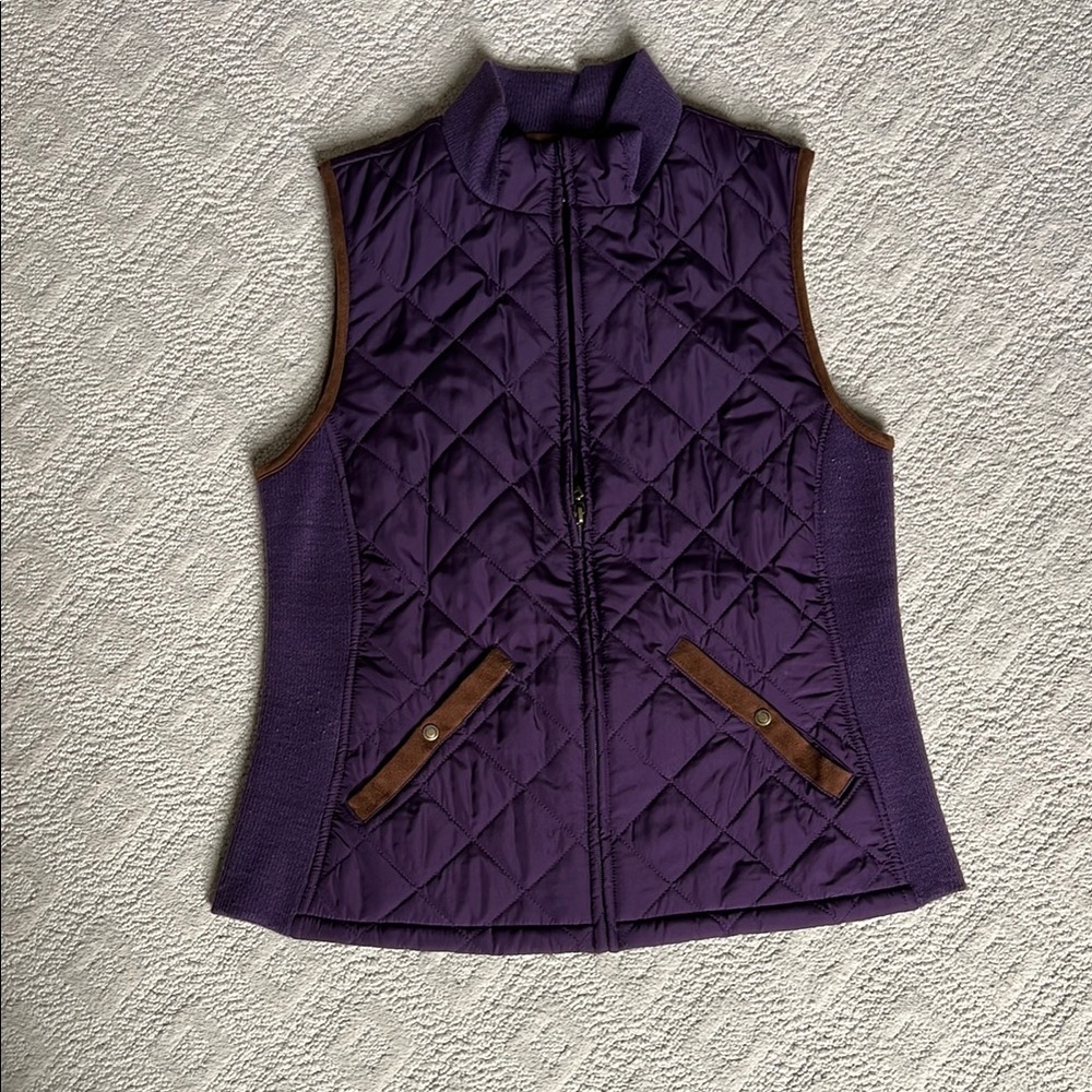 Purple Quilted Women's Vest